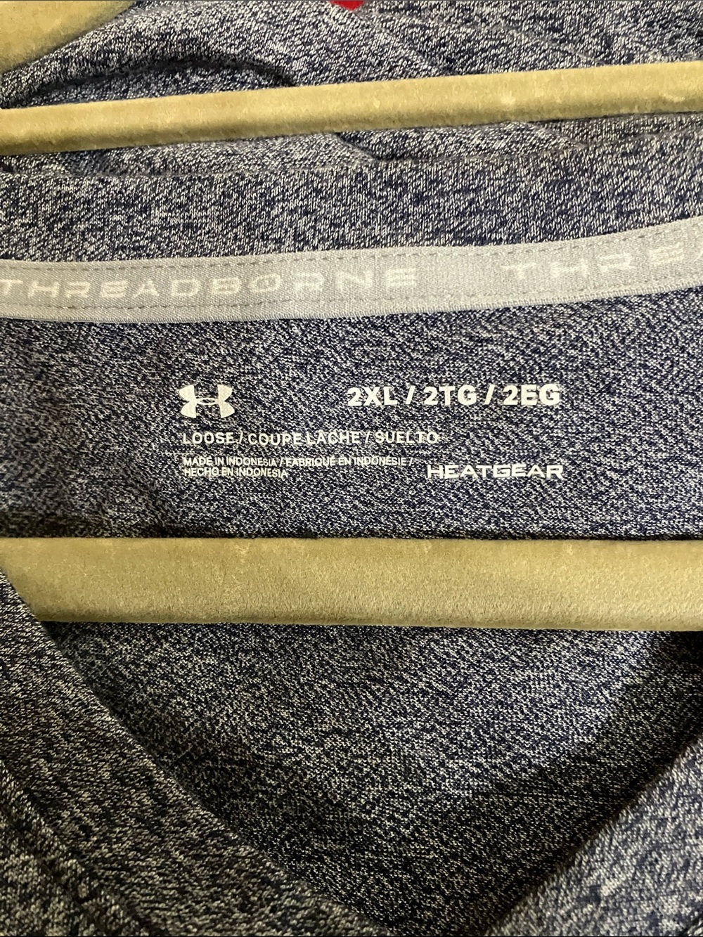 Under Armour Heathered Blue Notre Dame 'Irish' V‑Neck Tee - Picture 2 of 10